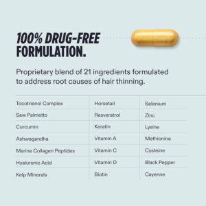 Nutrafol Postpartum Hair Growth Supplements, Clinically Tested for Visibly Thicker Hair and Less Shedding, Breastfeeding-friendly - Image 5