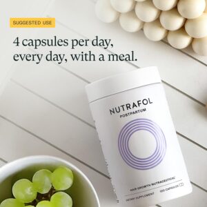 Nutrafol Postpartum Hair Growth Supplements, Clinically Tested for Visibly Thicker Hair and Less Shedding, Breastfeeding-friendly - Image 7